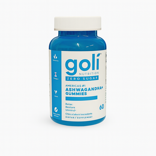 Goli Ashwagandha Gummies – Zero Azúcar, Máxima Calma 🍃